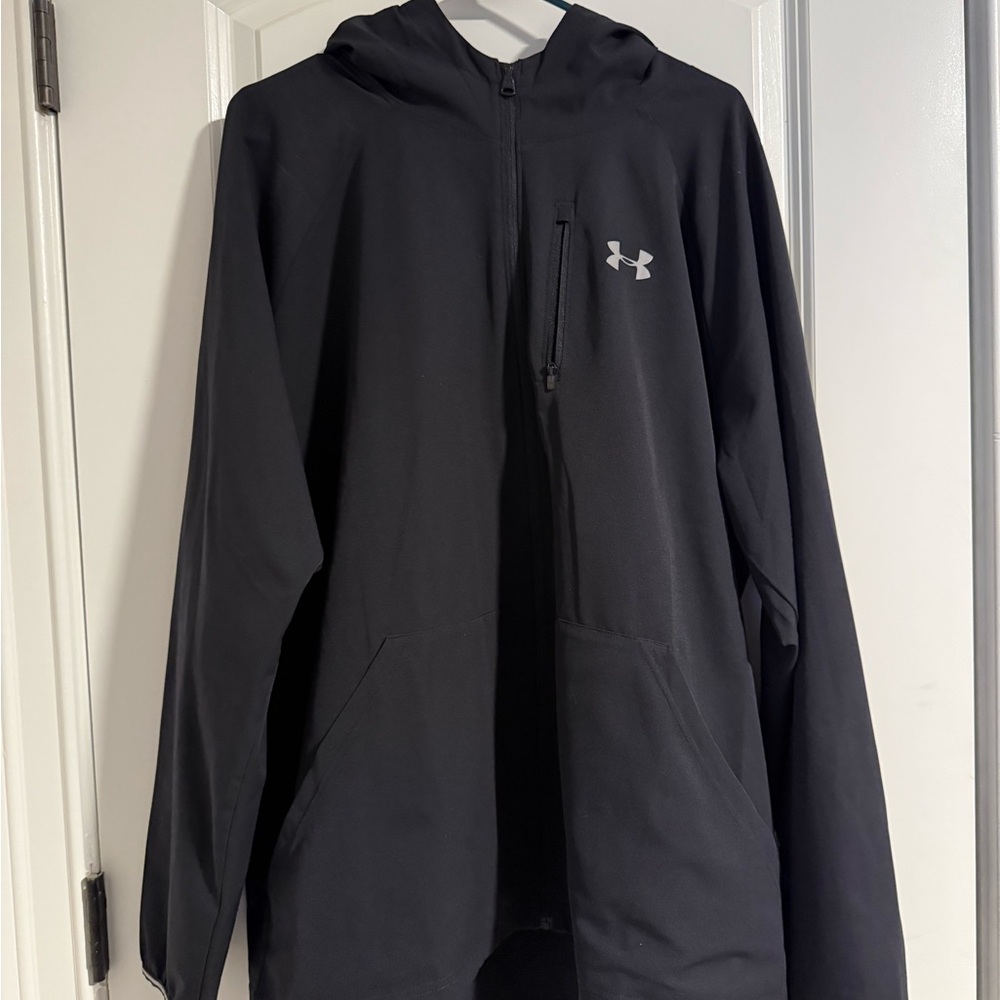 Under Armour Black Full-Zip Hooded Jacket